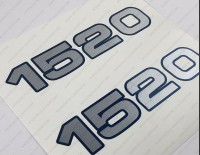 Key West Sportsman 1520 Boat Silver/Blue Decal Set of 2 x 6.5"